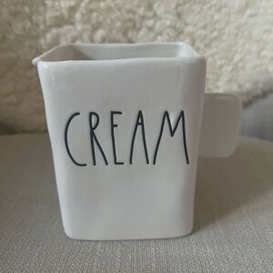 Rae Dunn CREAM Rectangular Creamer - Ceramic